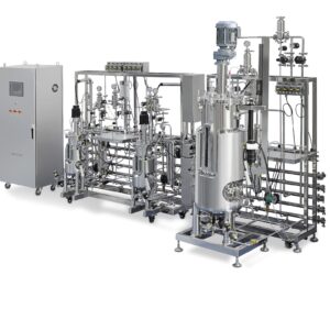 Three-stage multi-stage fermenterbioreactor 10L-50L-100L