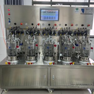 5L 5union mechanical agitation glass bioreactor