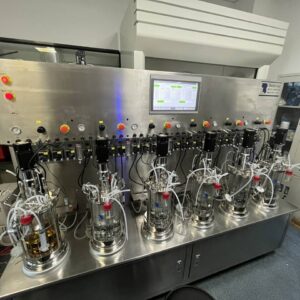 5L 6union mechanical agitation glass fermenter