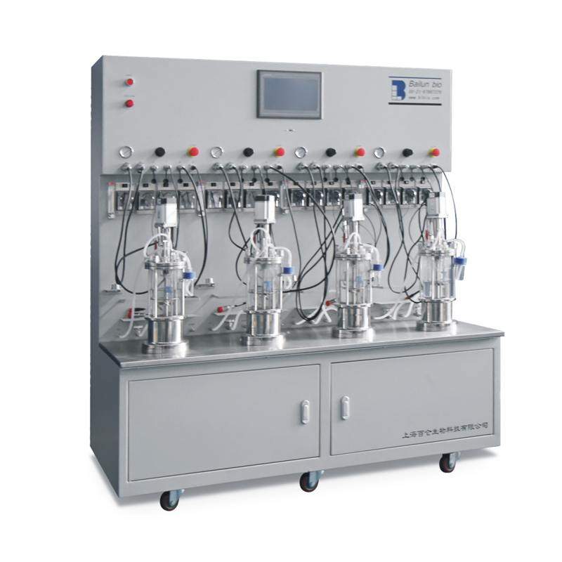 mechanical stirring glass bioreactor